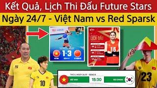 Kết Quả, Lịch Thi Đấu Future Stars Ngày 24/7 | U20 Thượng Hải 3- 1 Việt Nam | Việt Nam vs Red Spark