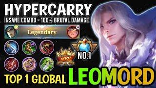 Supreme No.1 Leomord!! Best Build Leomord Top 1 Global 2022 - Mobile Legends