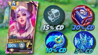 WHEN ALICE ABUSE THIS NEW TEMPORAL REIGN WITH CD REDUCTION BUILDS !!(must try)| MLBB