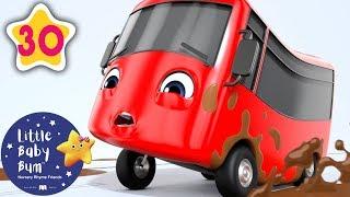 My Little Red Bus - Stuck In The Mud | + Nursery Rhymes & Kids Songs | Baby Songs | Little Baby Bum