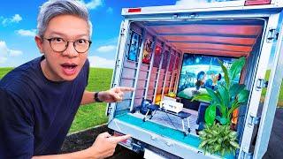 UBAH MOBIL TRUK BOX JADI BIOSKOP!!