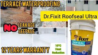 Dr.Fixit Roofseal Ultra Terrace waterproofing PUD coating |12 years warranty 10°c heat Reduction100%