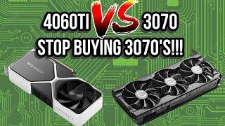 4060ti vs 3070 , why its time to stop buying 3070s for mining, and hash rate comparisons