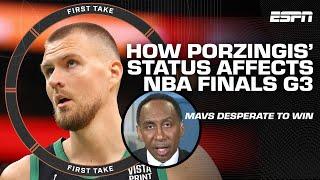 DOOR OPEN FOR MAVS?  Kristaps Porzingis' injury 'opens the floodgates' - Stephen A. | First Take