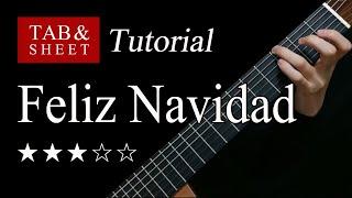 Feliz Navidad - Fingerstyle Lesson + TAB