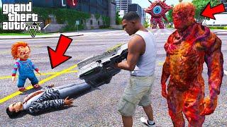 Franklin Killed Chucky And Her Father In GTA 5 | SHINCHAN and CHOP