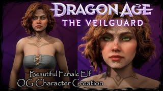 DRAGON AGE: THE VEILGUARD || Beautiful Elf [Original Character #17] - Female Character Creation