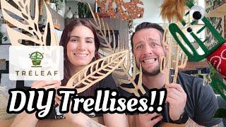 NEW DIY BARE Trellises from Treleaf!!  Let's Get Creative Decorating Untreated Wood Trellises!! 