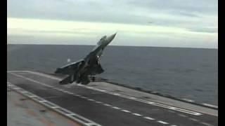 Sukhoi Su-33 Flanker-D Extreme Landing Attempt