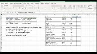 EXCEL - XLOOKUP vyhledávání více hodnot VLEVO od hledané hodnoty