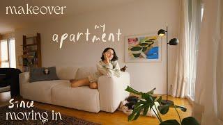 Apartment Makeover since moving in: secondhand finds, plants, painting