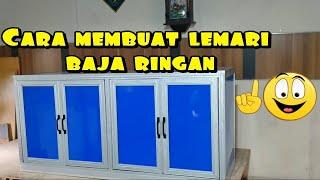 Cara membuat lemari baja ringan serba guna