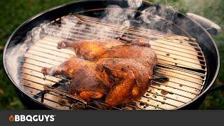 How to Smoke a BBQ Chicken on a Weber Kettle Charcoal Grill | BBQGuys