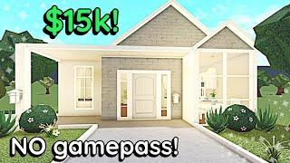 Easy 15k Bloxburg *NO GAME PASS* House Build Tutorial: WITH VOICE