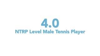 USTA National Tennis Rating Program: 4.0 NTRP level - Male tennis player