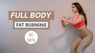 30 MIN FULL BODY WORKOUT | BURN 300-500 CALS   || At Home (No Equipment)