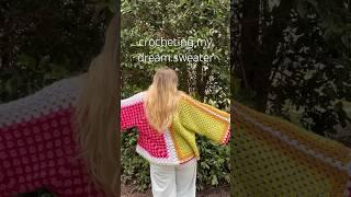 full crochet with me video on my page! 🩷 #crochet #crochetsweater #crochetwithme