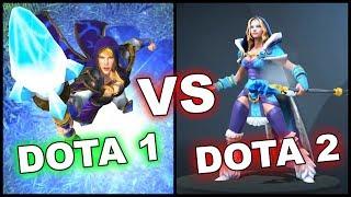 Dota 1 VS Dota 2 ALL HEROES + WarCraft 3 Reforged!