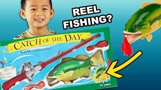 REEL FISHING! Catch of the Day Toy with Bass Fish