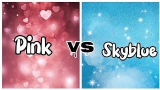 Pink vs Skyblue /nail/gown/lip/heel/cake #challenge #uniqueshalu