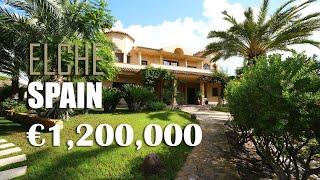 Impressive classic Mediterranean villa in Elche for sale, Costa Blanca, Spain. Real Estate in Spain