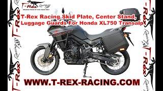 T-Rex Racing Center Stand, Skid Plate, And Luggage Guards For Honda XL750 Transalp