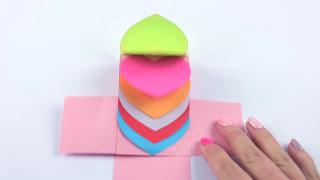 DIY OPENING Waterfall hearts | A self-moving card