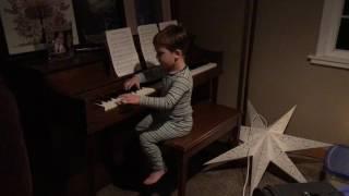 Thomas plays piano