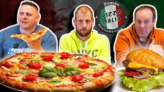 Óriási 4 fős pizza és Giga burger kihívásPizza Italia-Pomáz