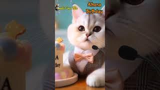 ATHENA HAPPY BIRTHDAY | HAPPY BIRTHDAY SONG WITH NAMES | Adorable Cute Cat   #happybirthday #happy