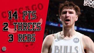 Matas Buzelis 14 pts 2 threes 3 rebs vs Grizzlies 24/25 season