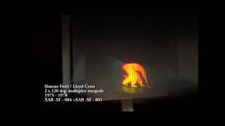 Simone Forti, Lloyd Cross,  "Striding Crawling Sitting + Big Jump on Back", ca. 1976, video by XAR3D