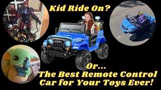 Reviewing Funcid's remote ride on;  kid car or action figure off-road vehicle? #Funcid  #FuncidTime