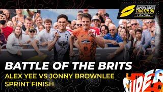 Jonny Brownlee Vs Alex Yee Sprint Finish  | Battle Of The Brits