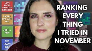 Ranking all the makeup I tried in November! | 2024