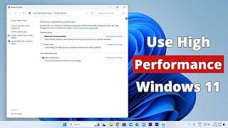 How to Use High Performance in Windows 11