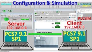 PCS7 V9.1 SP1 configuration between Server and Client simulation with PLCSIM