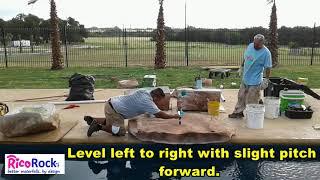 how to install a ricorock texas two step waterfall