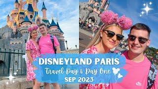 DISNEYLAND PARIS  Travel Day & Day 1 • Disneyland Park, Hotel Cheyenne & Fireworks - Sep 2023