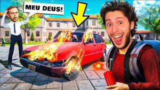 DESTRUI O CARRO DO MEU PROFESSOR com LIPAO! (Bad guys at school)