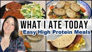 **NEW** What I Ate Today  Easy High Protein Meals  WW & Calorie Deficit