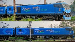 SRE WAG-12B 60241 with loaded BOXN freight chased by 12685 Mangalore SF Express #wag12b #train