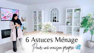 6 Astuces MÉNAGE petit Budget  pour Une maison propre