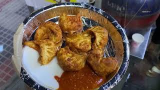 Hot & Spicy Chicken Fry Momos || Hyderabad Street food || Naiwik Tv
