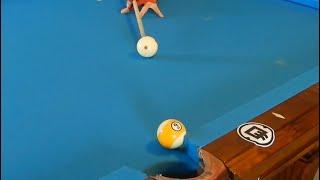 How to Push a Pool Ball Through the Rail and How to Spin it Into a Pocket!