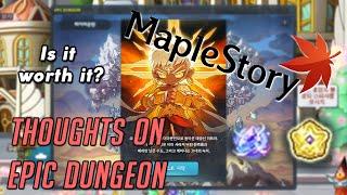 [KMS] MAPLESTORY: Thoughts on Epic Dungeon (High Mountain)