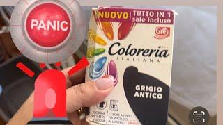 COLORERIA ITALIANA..stavolta è stato un disastro…GRIGIO ANTICO!