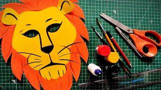 How to Make Lion Mask Easier TUTORIAL|| You Can Make ll शेर का मुखौटा