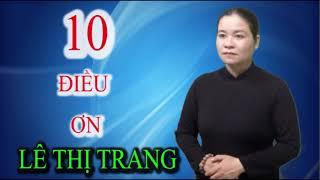 MƯỜI ĐIỀU ƠN =  LÊ THỊ TRANG - LÊ VĂN HỜI