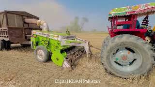 MF375 Tractor with Indian satraw reaper in punjab Pakistan